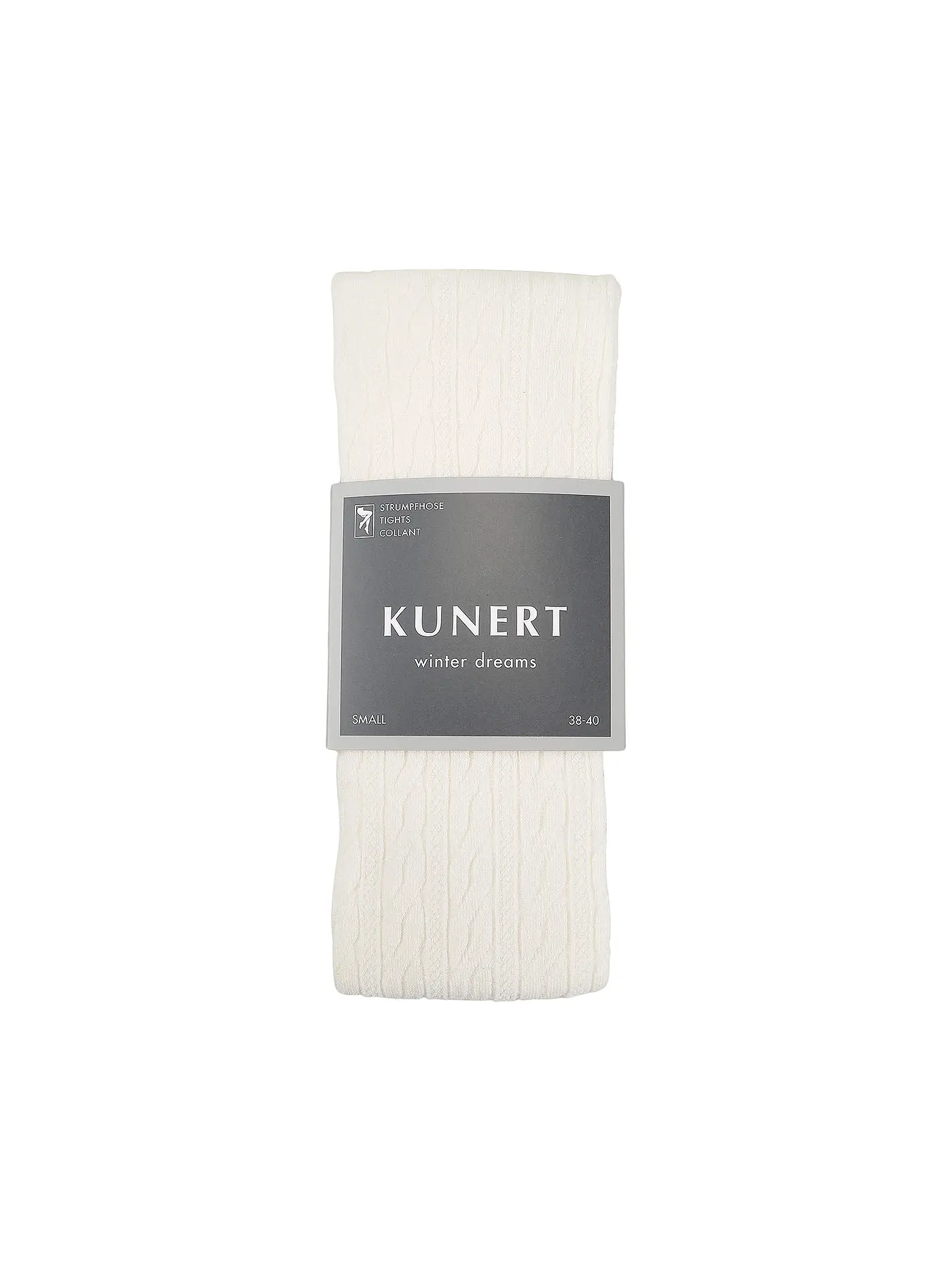 KUNERT | Strickstrumpfhose WINTER DREAMS winterweiss | creme